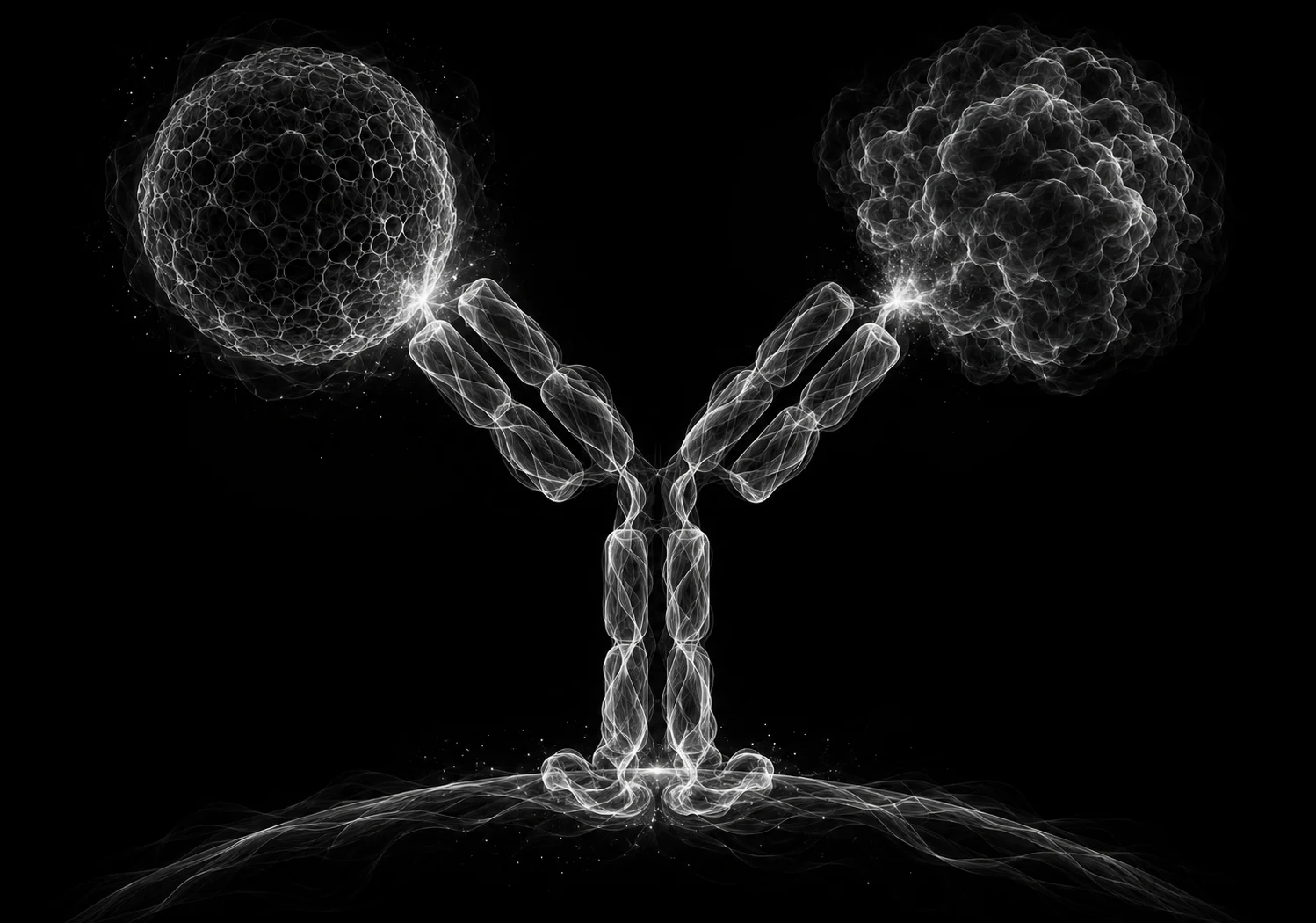 Scientific visualization representing bispecific and multispecific antibody formats