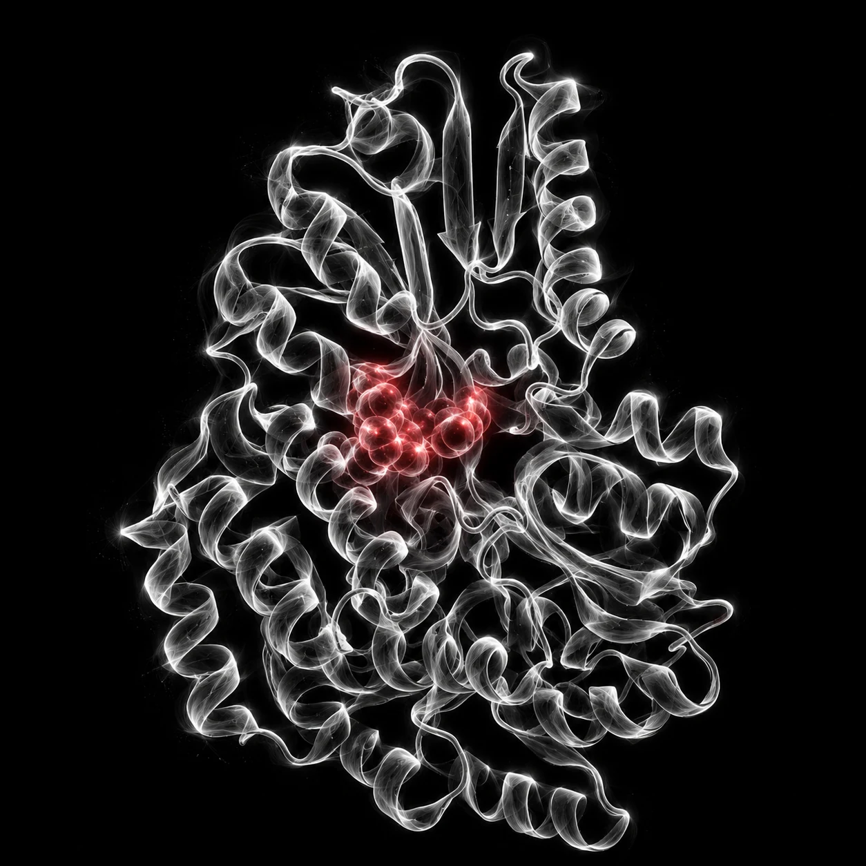 Scientific visualization representing peptide lead optimization workflows